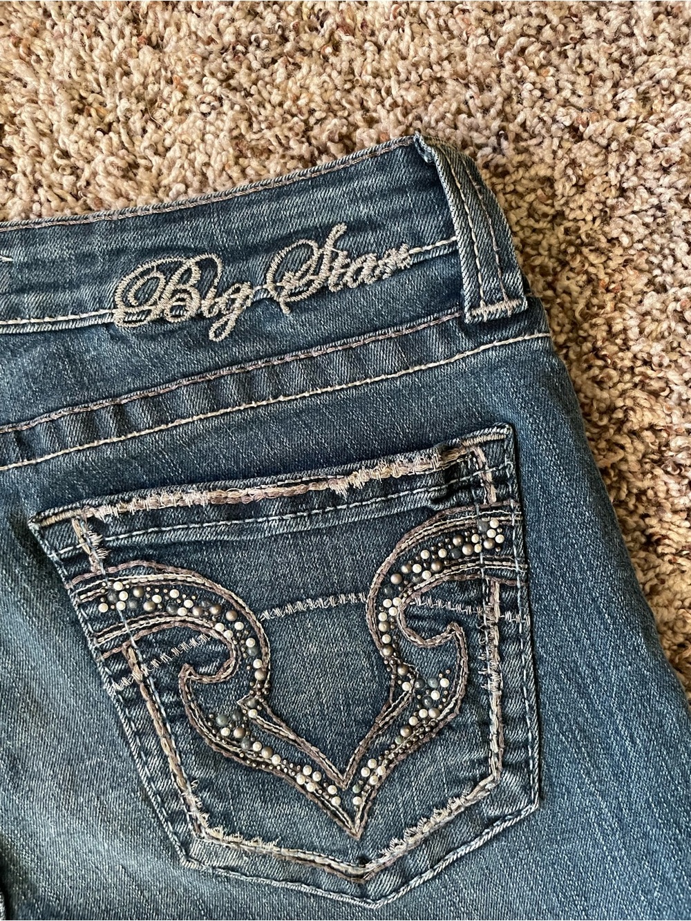 Big Star Kayla Straight Mid Rise Fit Jeans Size 30L Long Tall (31x32.5) EUC - Picture 5 of 10